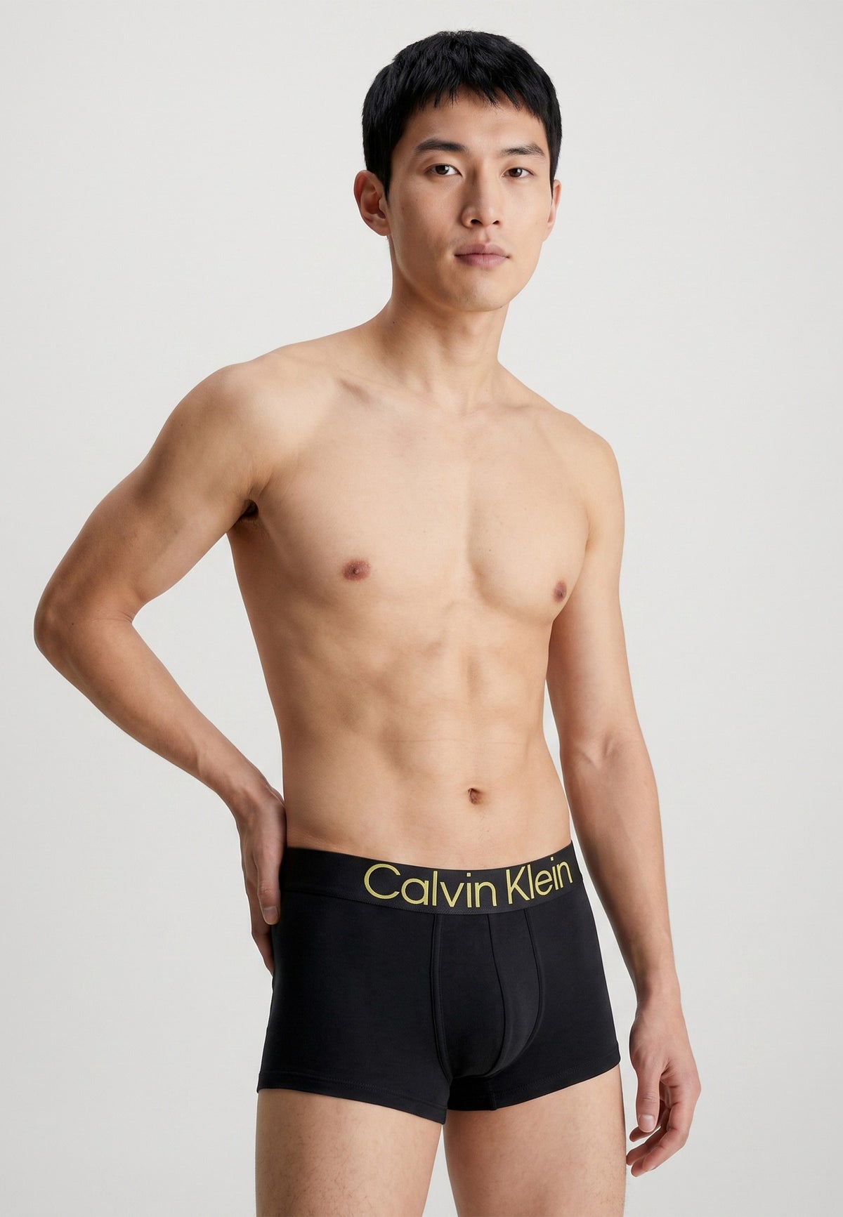 Calvin Klein Calvin Klein Boxer court — Noir ceinture dorée
