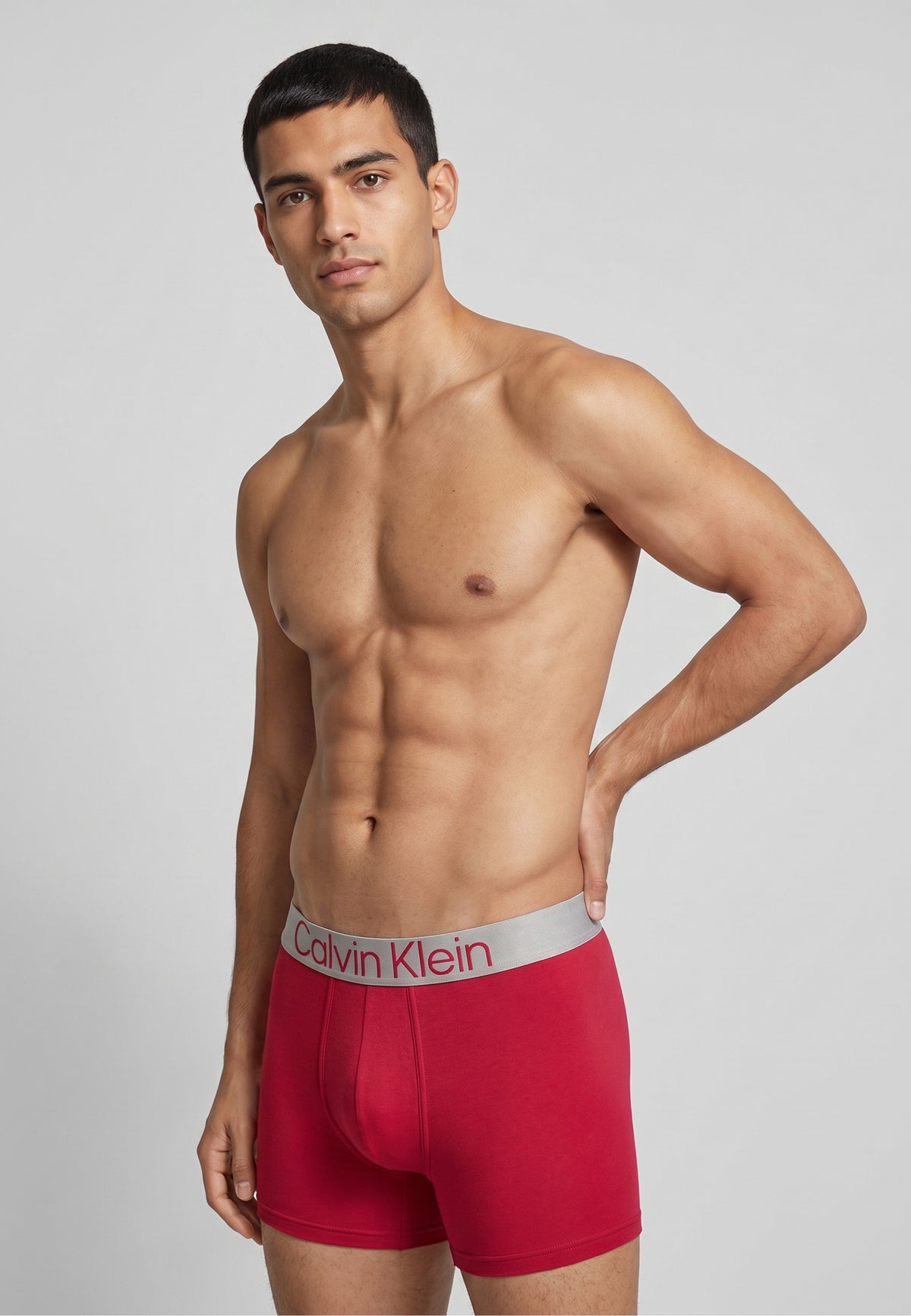 Calvin Klein Calvin Klein Boxer long — Rouge framboise