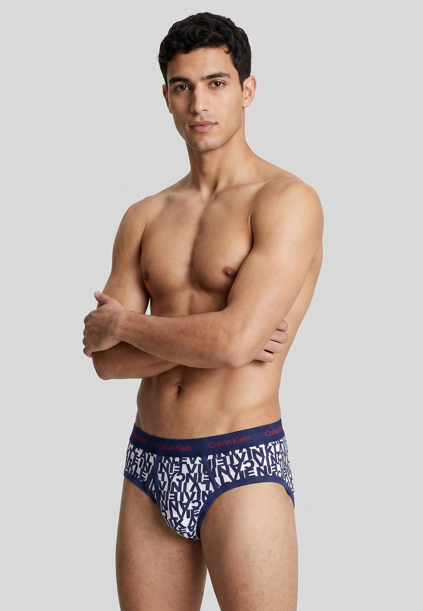Calvin Klein Brief — imprime marine — sous-vêtement homme authentique
