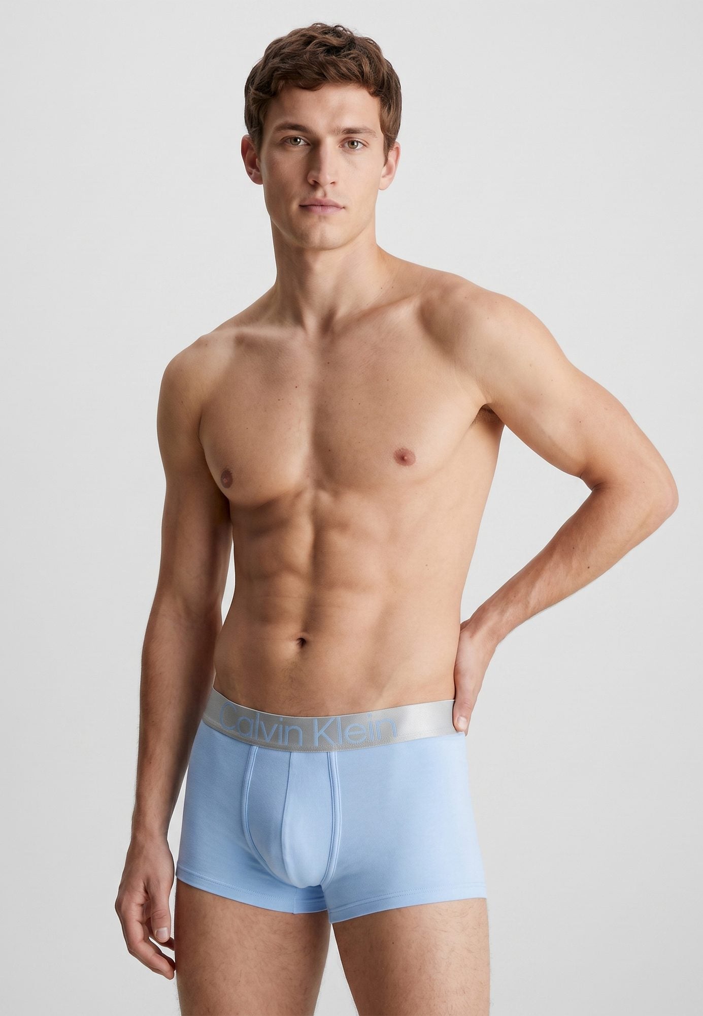 Calvin Klein Low Rise Trunk — bleu clair — sous-vêtement homme authentique