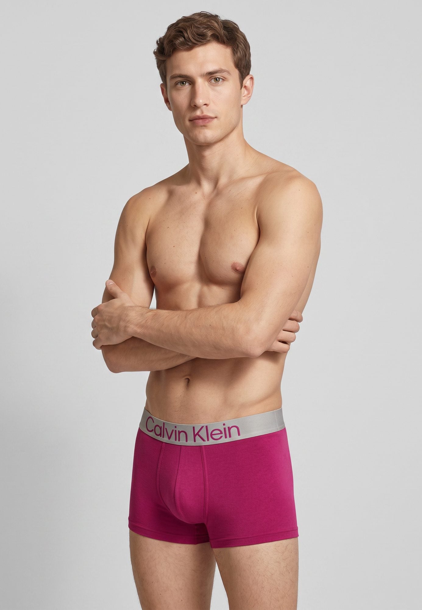 Calvin Klein Trunk — magenta — sous-vêtement homme authentique